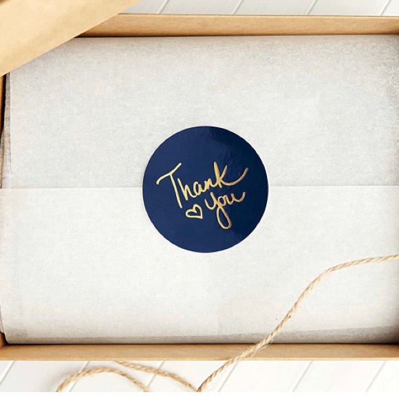 2 rolls Stickers “Thank you” (500 stickers each) in different colors - Picture 7 of 8